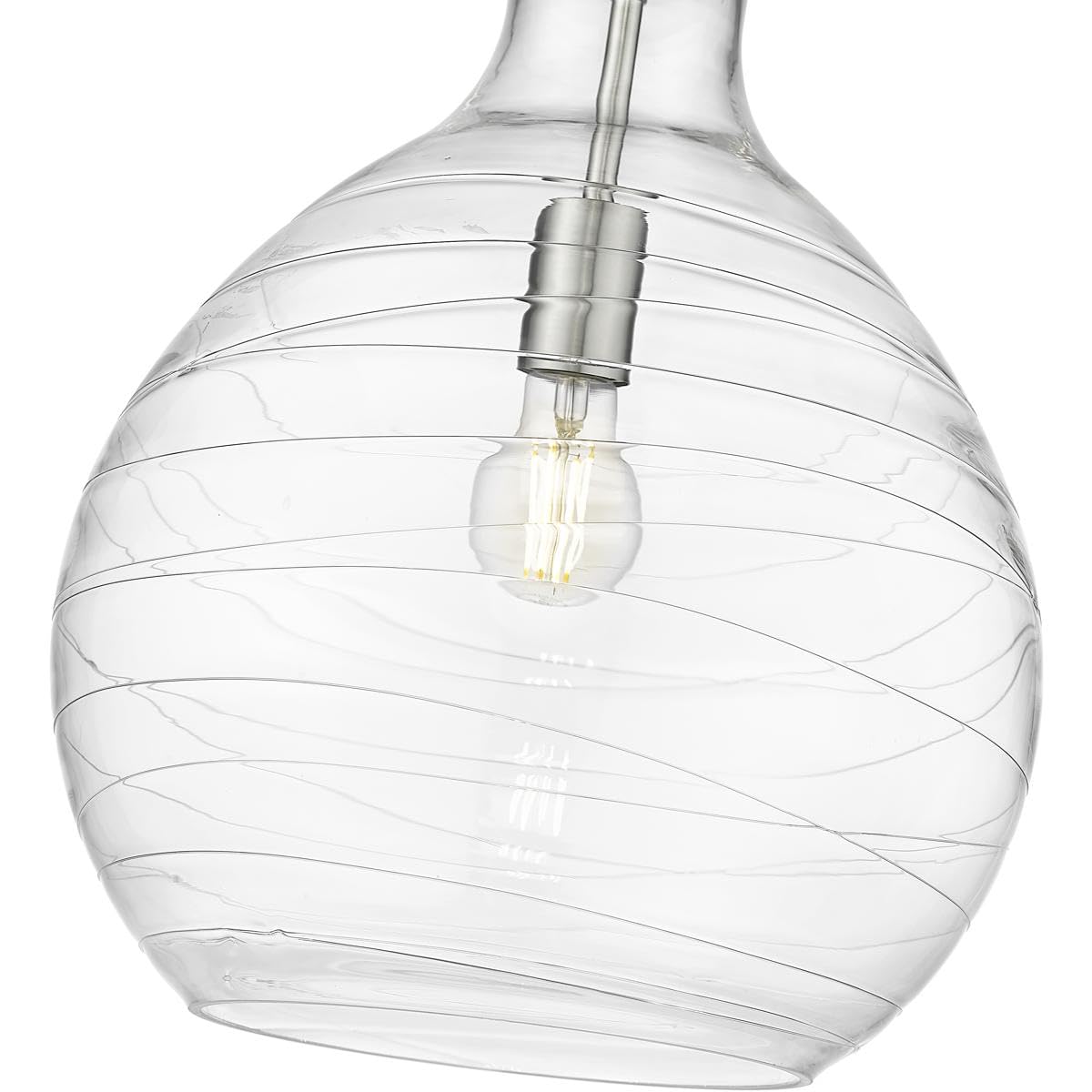 Z-Lite 496P13-BN Bon Air Pendant, 1-Light 100 Watts, Brushed
